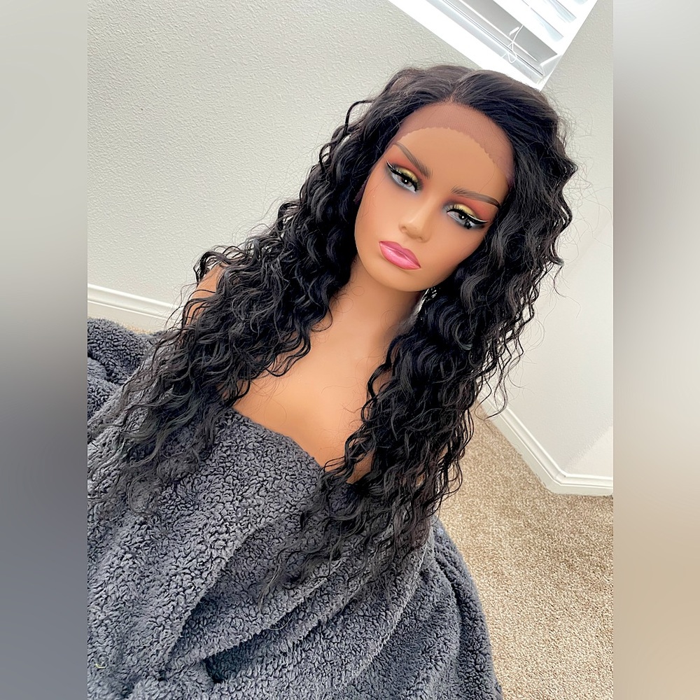 Curly lace front wig